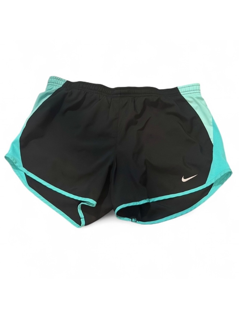 NWOT Nike Dri Fit Black and Teal Athletic Running Shorts
